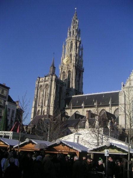 Kerstmarkt plein Antwerpen